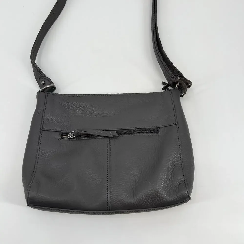 The Sak top zip crossbody bag back zip neutral colors every day travel bag